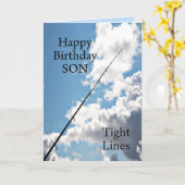 Nachtlinien Geburtstagskarte für einen Sohn Karte (Gelbe Blume)