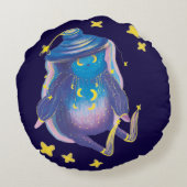 Nachtmagenheld Rundes Kissen (Rückseite)