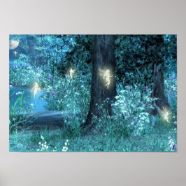 Nachtmagie-Feenplakat Poster