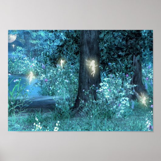 Nachtmagie-Feenplakat Poster (Vorne)