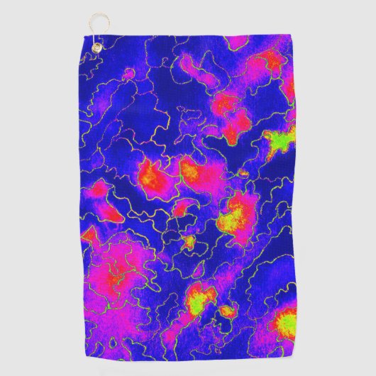 Nachtmagie Golfhandtuch (Vorderseite)