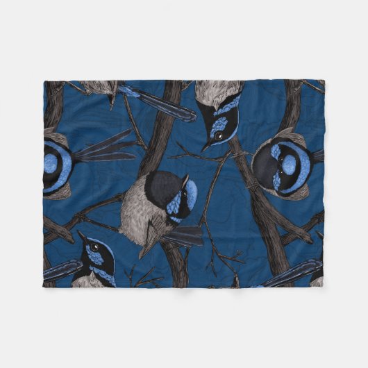 Nachtmärchen Fleecedecke (Vorderseite (Horizontal))