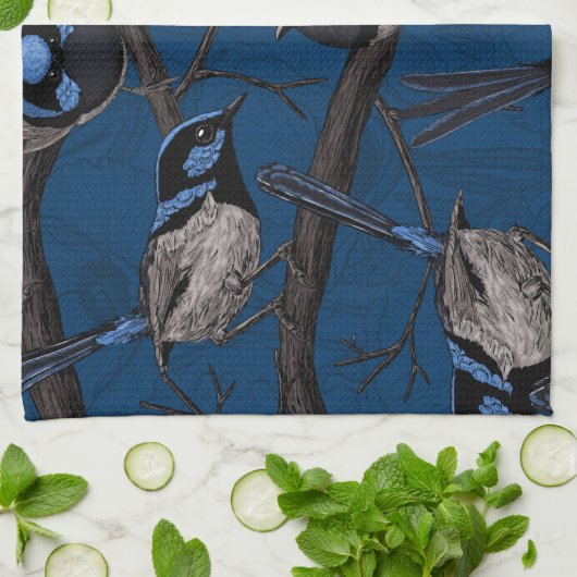 Nachtmärchen Geschirrtuch (Gefaltet)