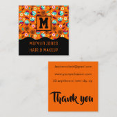 NACHTMARE TRICK ODER BEHANDLUNG HALLOWEEN QUADRATISCHE VISITENKARTE (Vorne/Hinten)