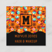 NACHTMARE TRICK ODER BEHANDLUNG HALLOWEEN QUADRATISCHE VISITENKARTE (Vorderseite)