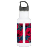 Nachtmohngarten Edelstahlflasche (Rückseite)