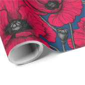 Nachtmohngarten Geschenkpapier (Rolleneckpunkt)