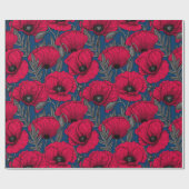 Nachtmohngarten Geschenkpapier (Flach)