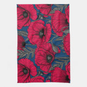 Nachtmohngarten Geschirrtuch (Vertikal)