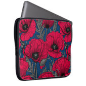 Nachtmohngarten Laptopschutzhülle (Vorne Rechts)