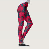 Nachtmohngarten Leggings (Rechts)