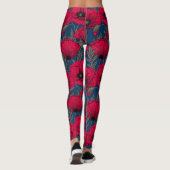 Nachtmohngarten Leggings (Rückseite)
