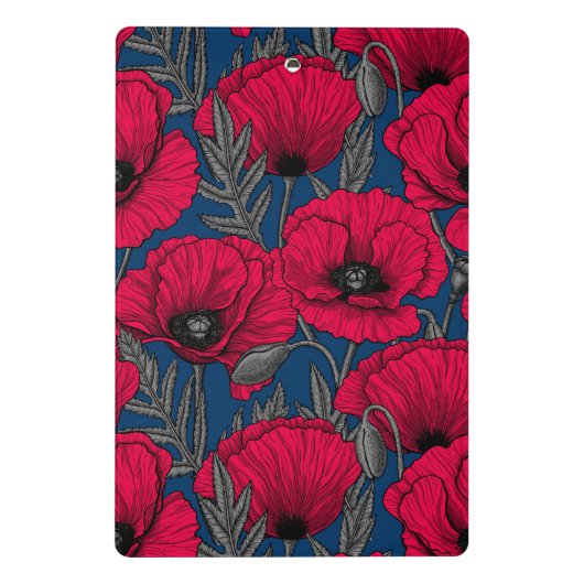 Nachtmohngarten Mini Klemmbrett (Rückseite)