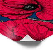 Nachtmohngarten Poster (Ecke)