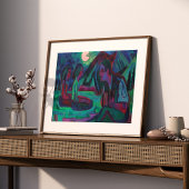 Nachtmond | Ernst Ludwig Kirchner Poster