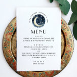 Nachtmond minimalistisch einfache Hochzeitsfeier Menükarte<br><div class="desc">Minimalistisches himmlisches Menü mit Aquarellmond und Sternen für die Nachthochzeit. Geeignet zum Geburtstag,  Jubiläum und jedes andere Party. Bitte kontaktieren Sie mich,  wenn Sie weitere Informationen benötigen.</div>