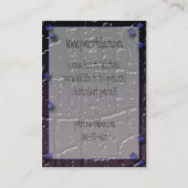 Nachtmond Visitenkarte (Rückseite)