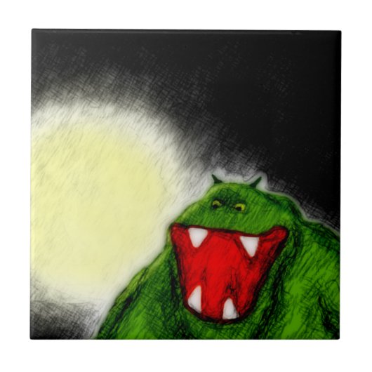 Nachtmonster Fliese (Vorderseite)