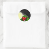 Nachtmonster Runder Aufkleber (Tasche)