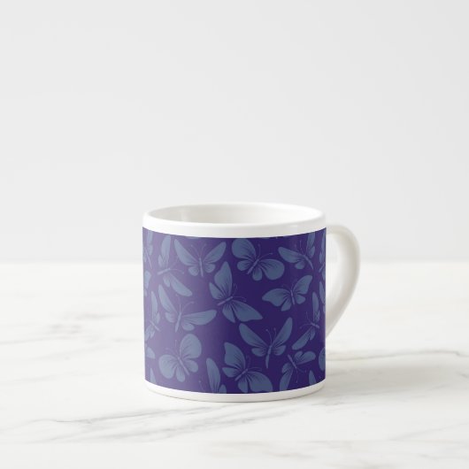 Nachtmotten-Schmetterlingshintergrund Espressotasse (Vorderseite Rechts)