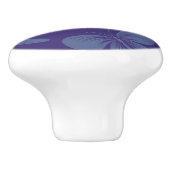 Nachtmotten-Schmetterlingshintergrund Keramikknauf (Seitenansicht)