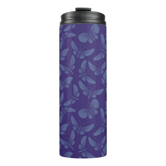 Nachtmotten-Schmetterlingshintergrund Thermosbecher (Vorderseite)