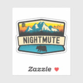 Nachtmute, Alaska Aufkleber (Blatt)