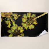 Nachtpalme Strandtuch (Vorderseite)