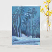 NACHTpalmen Gruß-Karte Karte (Gelbe Blume)