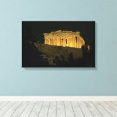 Nachtparthenon Leinwanddruck (Insitu (Holzboden))