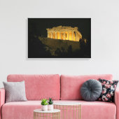 Nachtparthenon Leinwanddruck (Insitu (Wohnzimmer))
