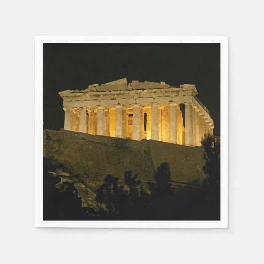 Nachtparthenon Serviette (Vorderseite)