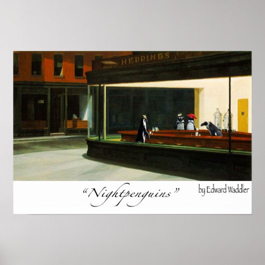 Nachtpinguine Poster (Vorne)