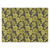 Nachtponygarten in Gelb und Grau Tischdecke (Vorderseite (Horizontal))