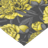 Nachtponygarten in Gelb und Grau Tischdecke (Schrägansicht)