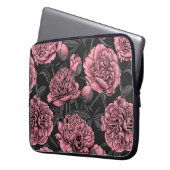 Nachtponygarten in Rosa und Grau Laptopschutzhülle (Vorderseite Links)