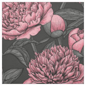 Nachtponygarten in Rosa und Grau Stoff (Muster)