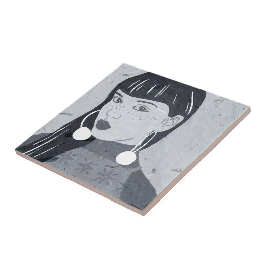 Nachtportrait Fliese (Seite)