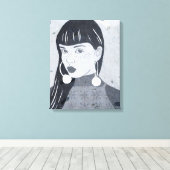 Nachtportrait Leinwanddruck (Insitu (Holzboden))