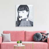 Nachtportrait Leinwanddruck (Insitu (Wohnzimmer))