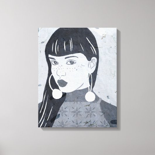 Nachtportrait Leinwanddruck (Vorderseite)