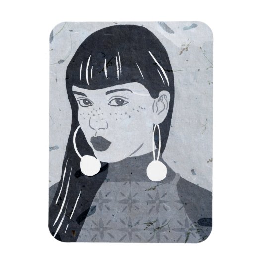 Nachtportrait Magnet (Vertikal)