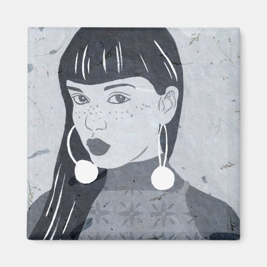 Nachtportrait Magnet (Vorne)