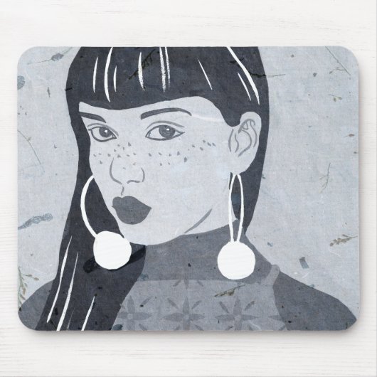 Nachtportrait Mousepad (Vorne)