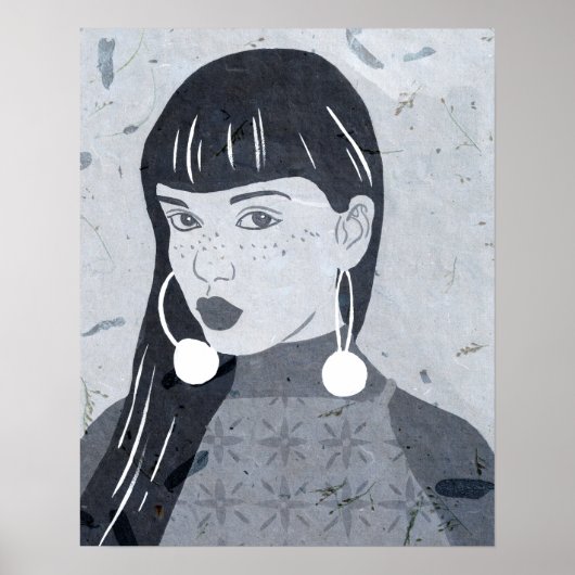 Nachtportrait Poster (Vorne)