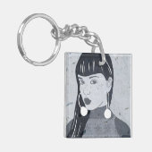 Nachtportrait Schlüsselanhänger (Vorderseite links)