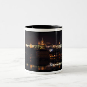 Nachtprag-Schloss-Tasse Zweifarbige Tasse
