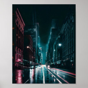 Nachtpuls: Städtische Lebenskraft Poster