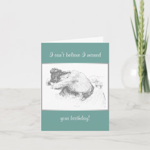 Nachträglicher Geburtstag Karte