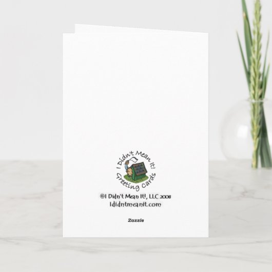 Nachträglicher Geburtstag Karte (Rückseite)